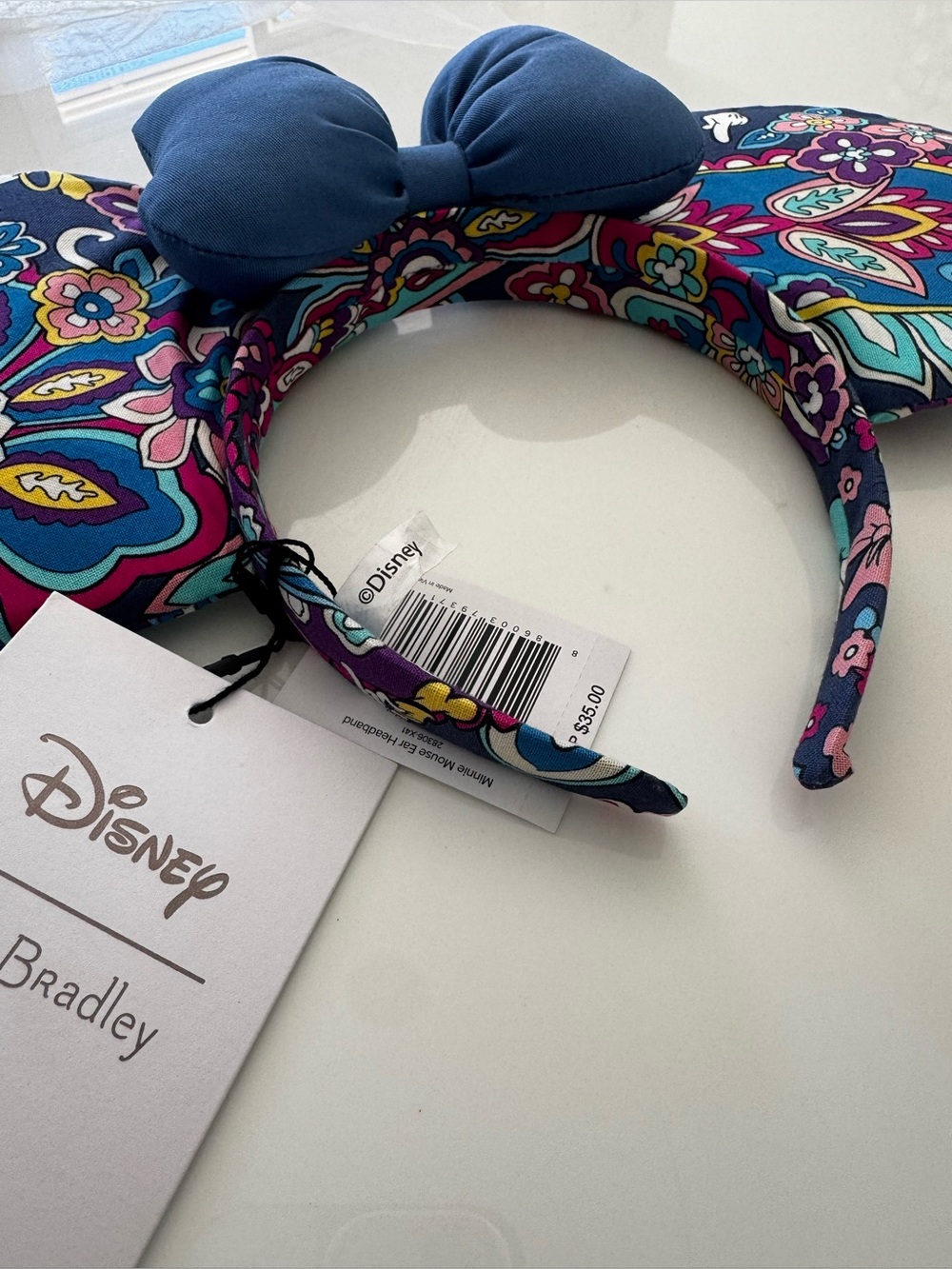 Vera Bradley x Disney Sensational Six Paisley Minnie Mouse Ear Headband NWT - Picture 3 of 5